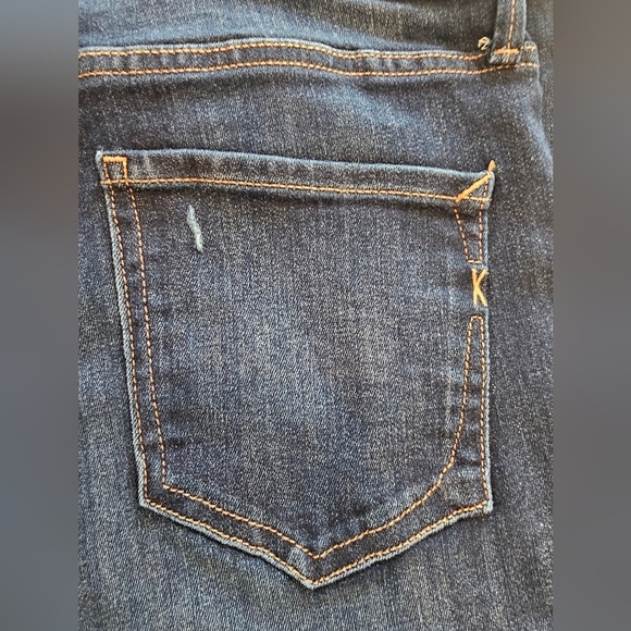 Express Distressed Stretch Mid Rise Legging Jeans 6R - Picture 9 of 11